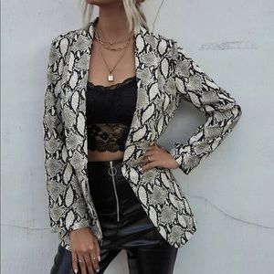 Snakeskin blazer